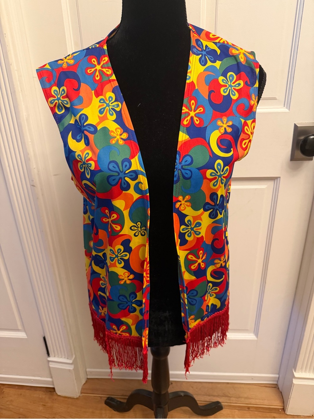 🌼 🌺 Vtg psychedelic hippie fringe vest